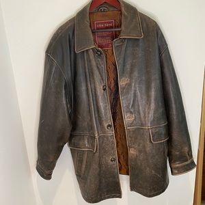 Cöu.turé by J. Park Brown Leather Jacket XL